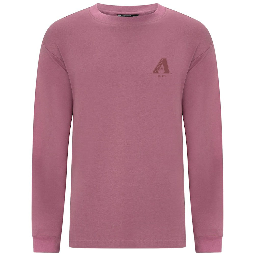 Arizona Diamondbacks Levelwear Bridal Rose Luxe Signature Long Sleeve T-Shirt - Pink