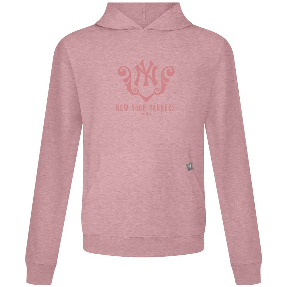 New York Yankees Levelwear Bridal Rose Relay Pullover Hoodie - Pink