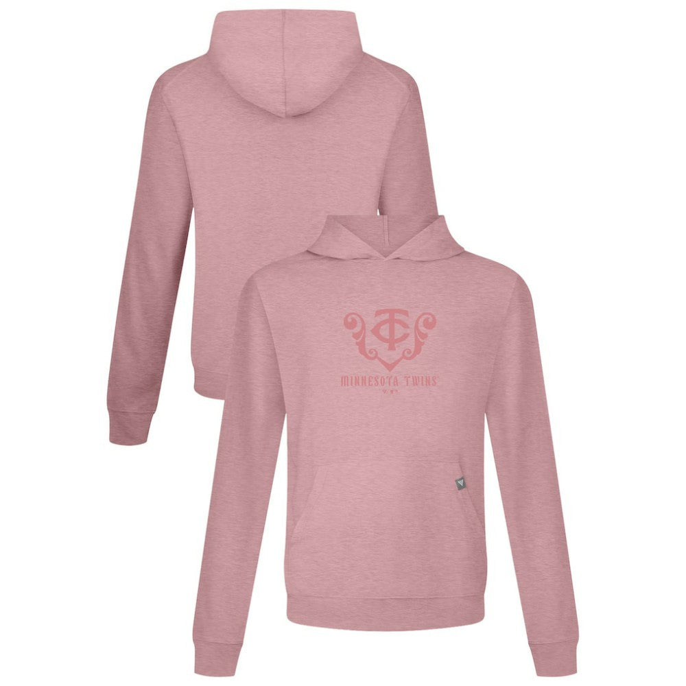 Minnesota Twins Levelwear Bridal Rose Relay Pullover Hoodie - Pink
