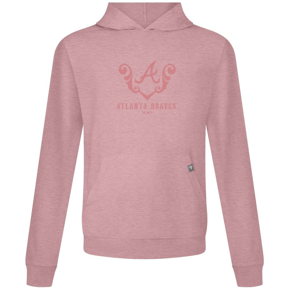 Atlanta Braves Levelwear Bridal Rose Relay Pullover Hoodie - Pink
