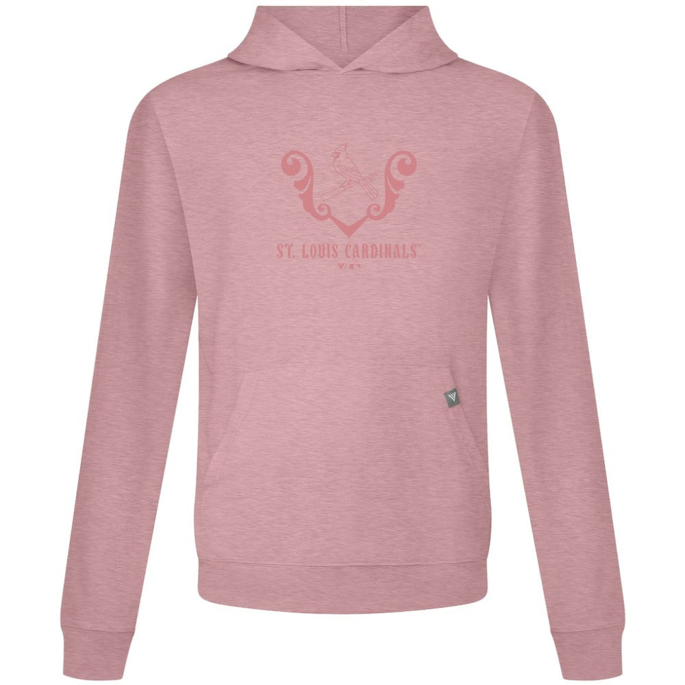 St. Louis Cardinals Levelwear Bridal Rose Relay Pullover Hoodie - Pink