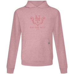 New York Mets Levelwear Bridal Rose Relay Pullover Hoodie - Pink