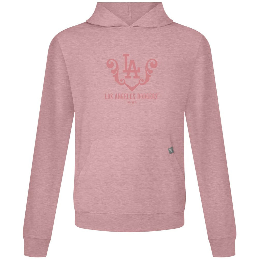 Los Angeles Dodgers Levelwear Bridal Rose Relay Pullover Hoodie - Pink