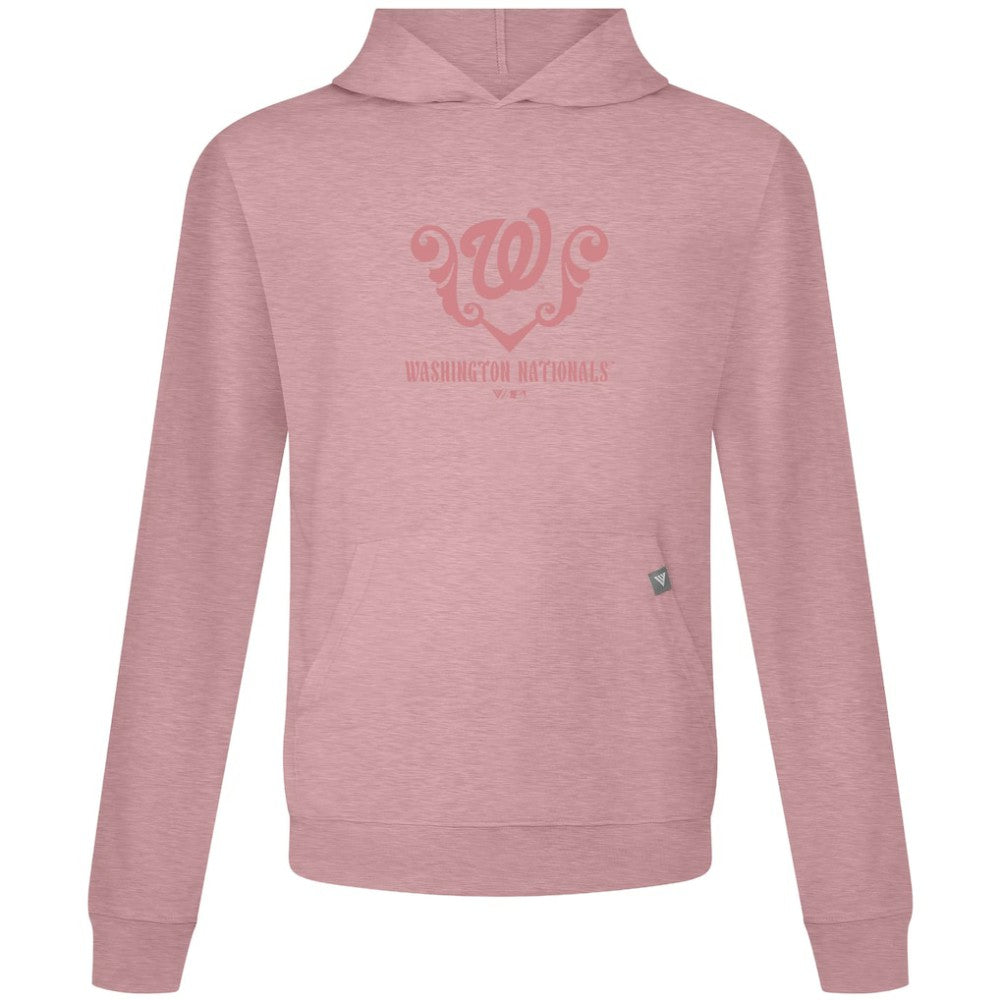Washington Nationals Levelwear Bridal Rose Relay Pullover Hoodie - Pink