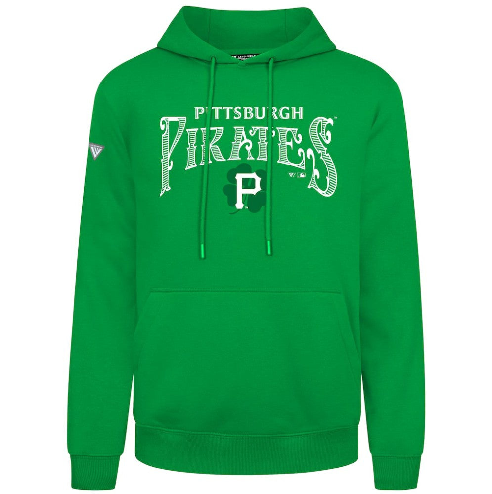 Pittsburgh Pirates Levelwear St. Patrick's Day Podium Hoodie - Green