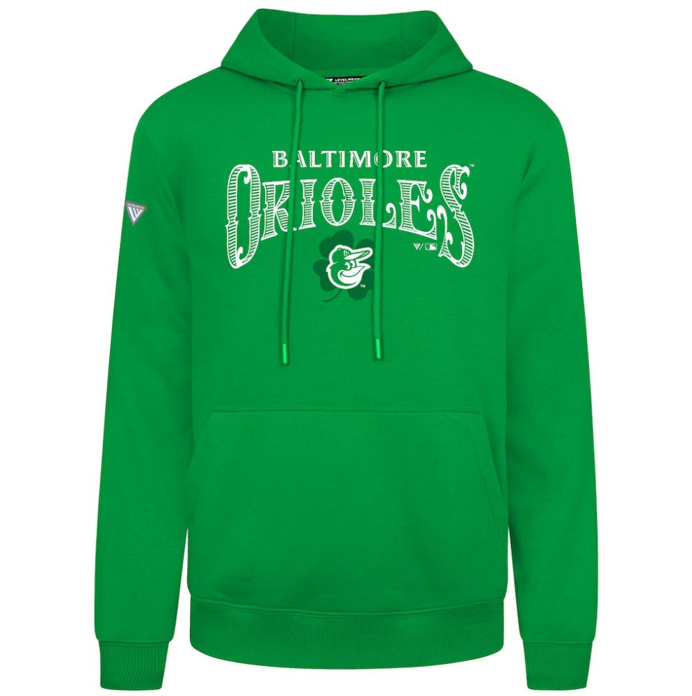 Baltimore Orioles Levelwear St. Patrick's Day Podium Hoodie - Green