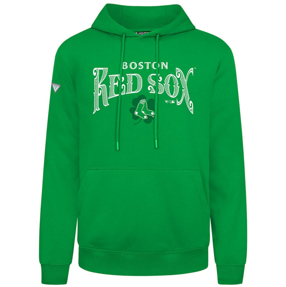 Boston Red Sox Levelwear St. Patrick's Day Podium Hoodie - Green