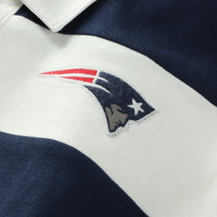 New England Patriots '47 Women's Clubhouse Hall Raven Rugby Long Sleeve T-Shirt - Navy/White discount