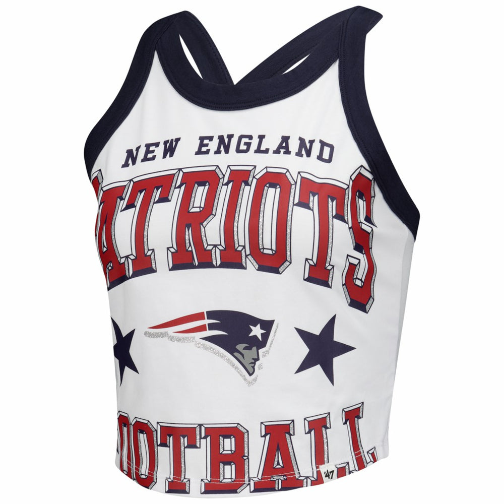 New England Patriots '47 Women's Energize Sporty Tank Top - White cheap