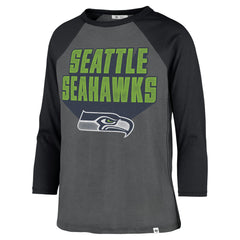Seattle Seahawks '47 Women's Jetset Ava Raglan Long Sleeve T-Shirt - Charcoal outlet