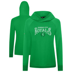 Kansas City Royals Levelwear Women's St. Patrick's Day Slender Raglan Hoodie - Green