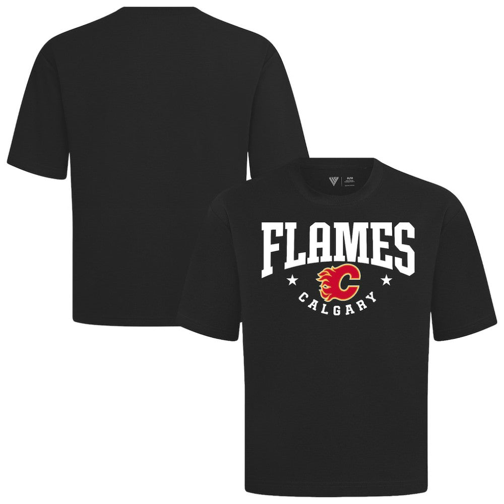 Calgary Flames Levelwear Luxe Signature Knit T-Shirt Black