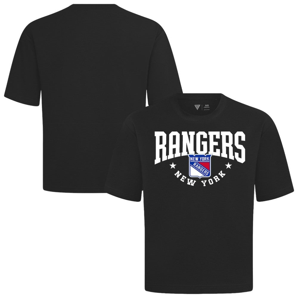 New York Rangers Levelwear Luxe Signature Knit T-Shirt Black