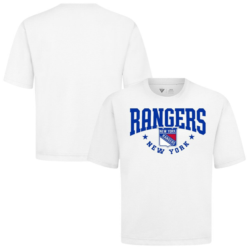 New York Rangers Levelwear Luxe Signature Knit T-Shirt White