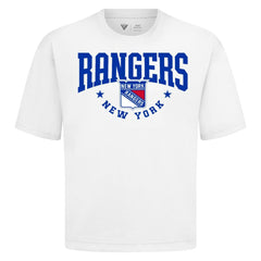 New York Rangers Levelwear Luxe Signature Knit T-Shirt White