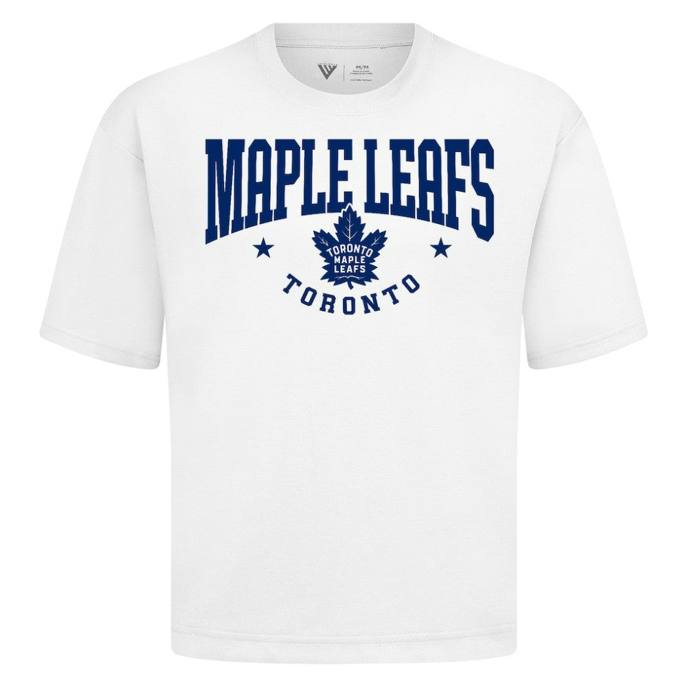 Toronto Maple Leafs Levelwear Luxe Signature Knit T-Shirt White