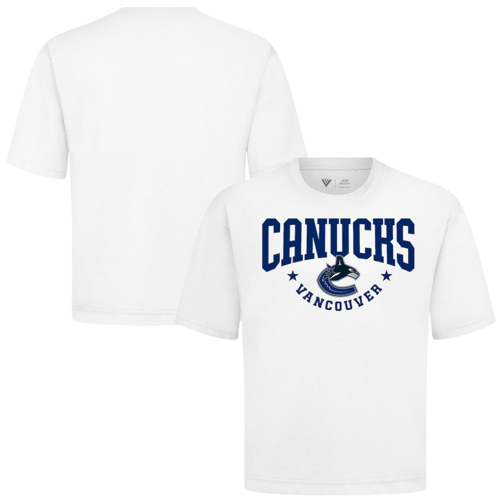 Vancouver Canucks Levelwear Luxe Signature Knit T-Shirt White