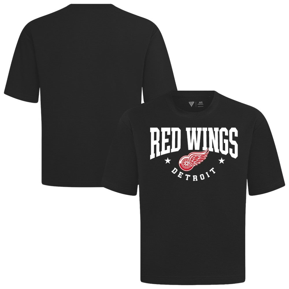 Detroit Red Wings Levelwear Luxe Signature Knit T-Shirt Black