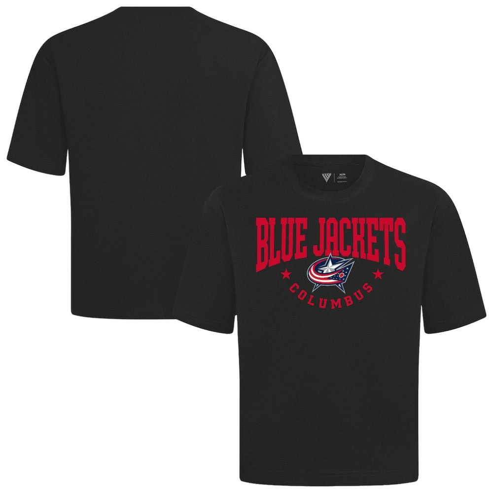 Columbus Blue Jackets Levelwear Luxe Signature Knit T-Shirt Black