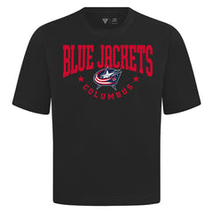 Columbus Blue Jackets Levelwear Luxe Signature Knit T-Shirt Black