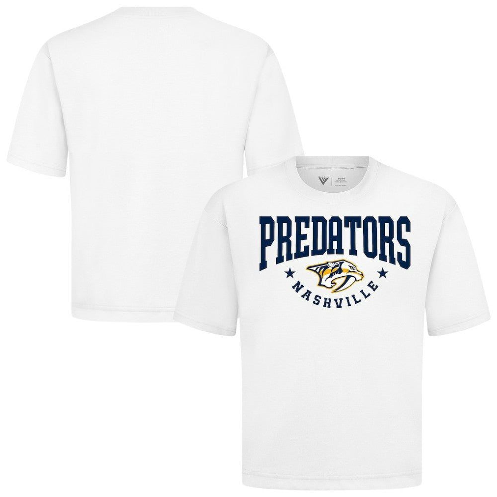 Nashville Predators Levelwear Luxe Signature Knit T-Shirt White