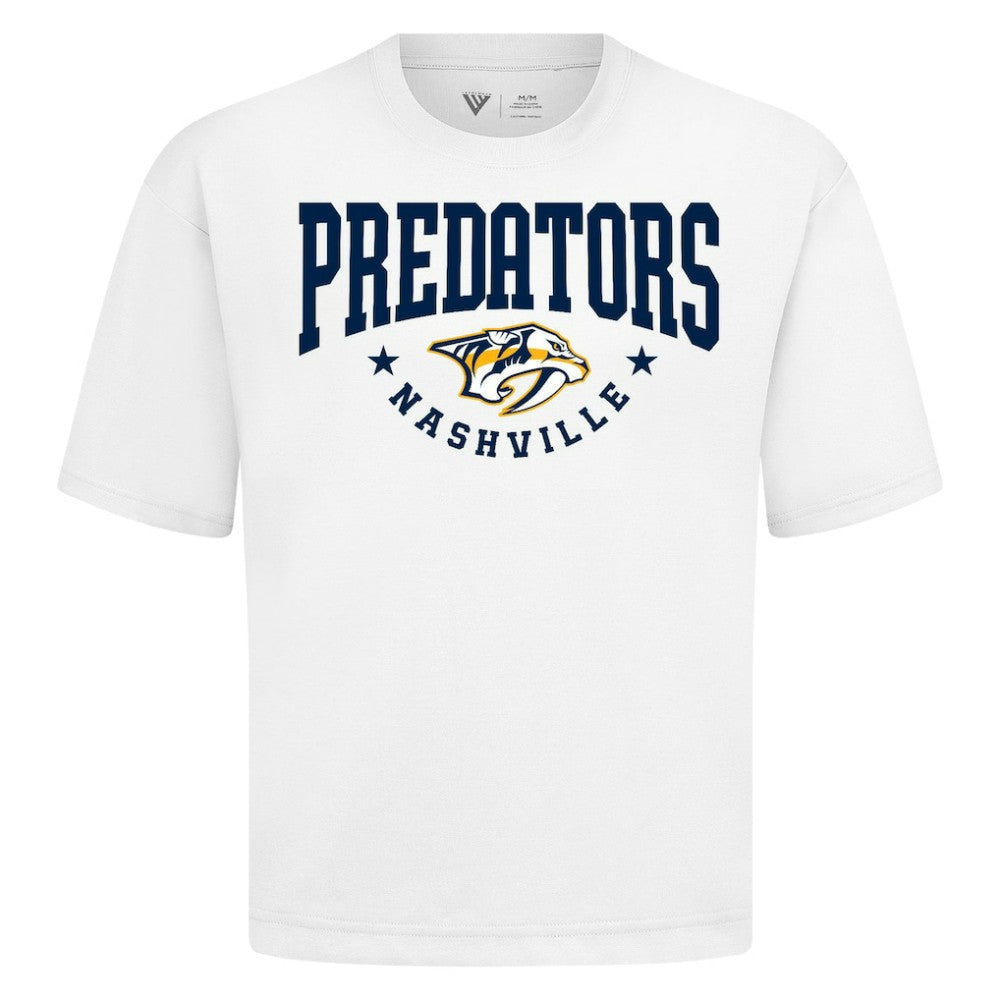 Nashville Predators Levelwear Luxe Signature Knit T-Shirt White