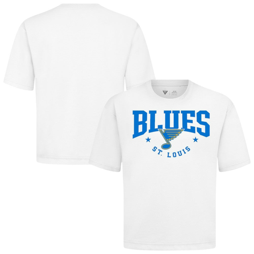 St. Louis Blues Levelwear Luxe Signature Knit T-Shirt White