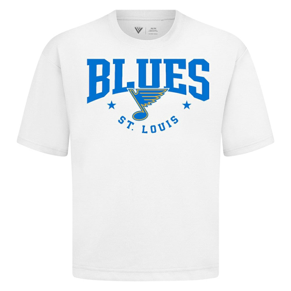 St. Louis Blues Levelwear Luxe Signature Knit T-Shirt White