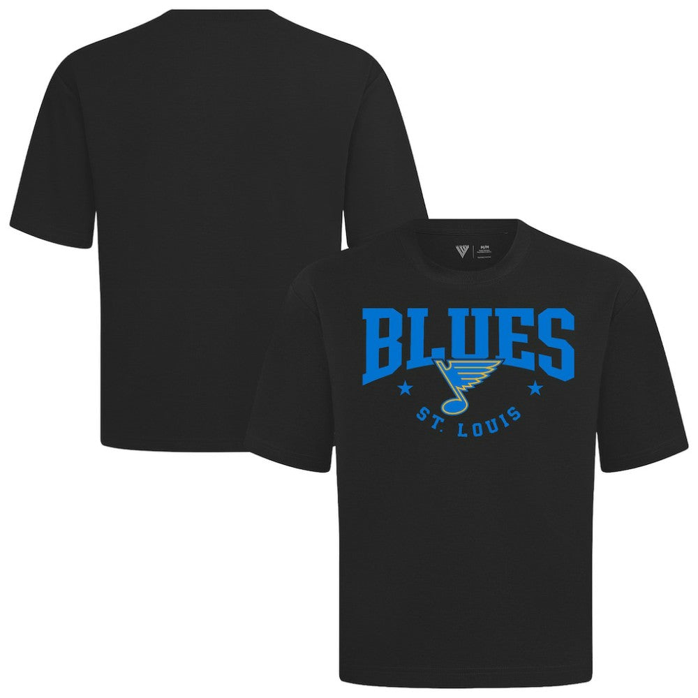 St. Louis Blues Levelwear Luxe Signature Knit T-Shirt Black