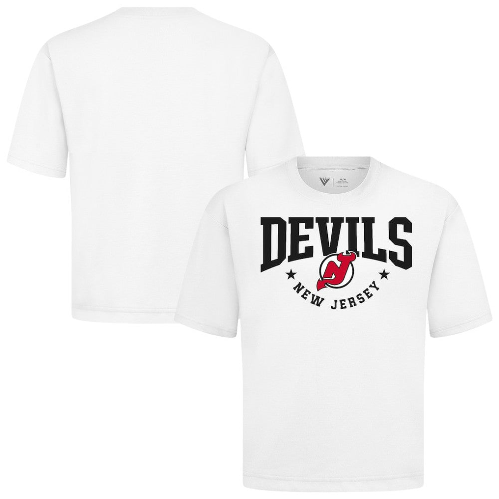 New Jersey Devils Levelwear Luxe Signature Knit T-Shirt White