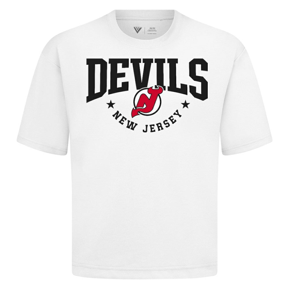 New Jersey Devils Levelwear Luxe Signature Knit T-Shirt White