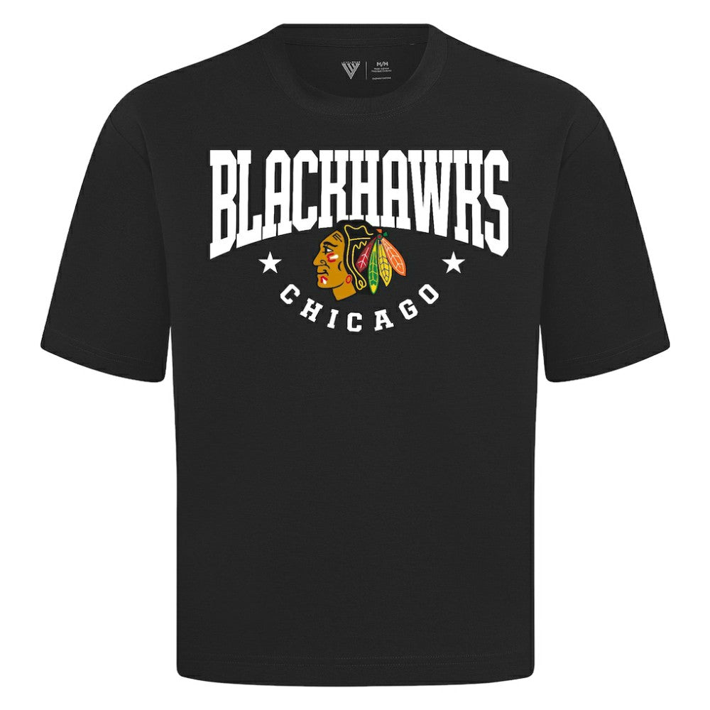 Chicago Blackhawks Levelwear Luxe Signature Knit T-Shirt Black