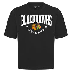 Chicago Blackhawks Levelwear Luxe Signature Knit T-Shirt Black