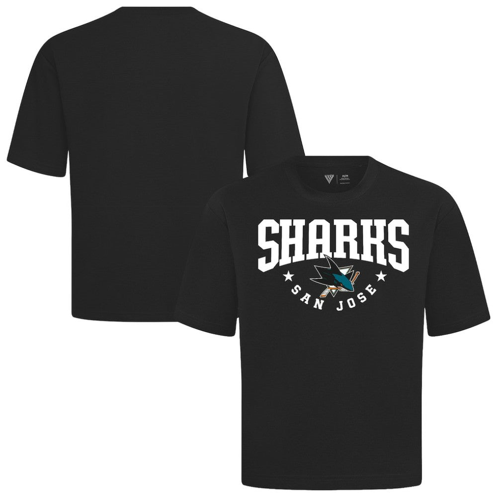 San Jose Sharks Levelwear Luxe Signature Knit T-Shirt Black
