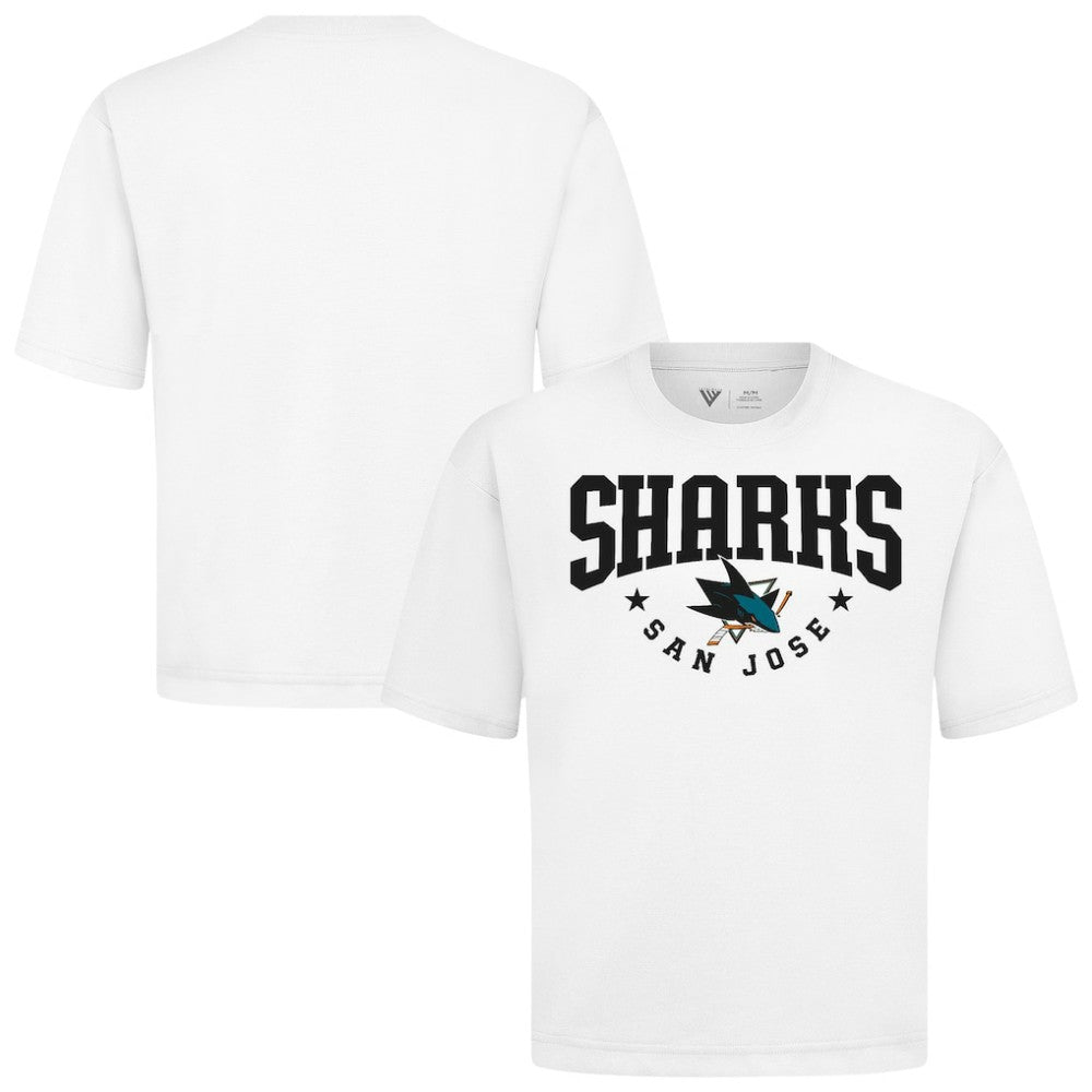 San Jose Sharks Levelwear Luxe Signature Knit T-Shirt White