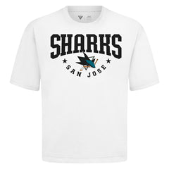 San Jose Sharks Levelwear Luxe Signature Knit T-Shirt White