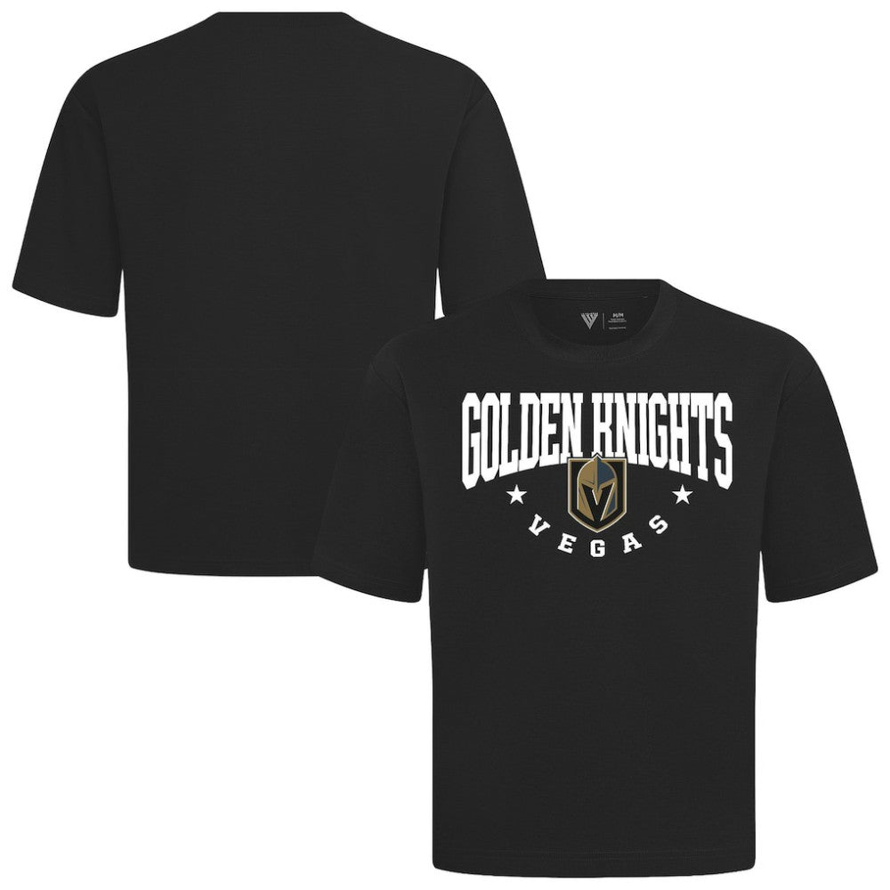 Vegas Golden Knights Levelwear Luxe Signature Knit T-Shirt Black