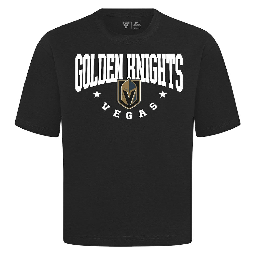 Vegas Golden Knights Levelwear Luxe Signature Knit T-Shirt Black