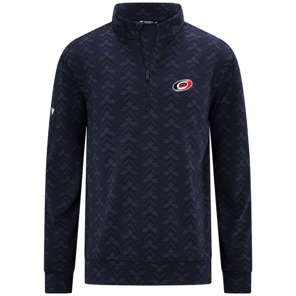 Carolina Hurricanes Levelwear Chameleon Quarter-Zip Sweatshirt Navy