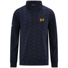 Chicago Blackhawks Levelwear Chameleon Quarter-Zip Sweatshirt Navy