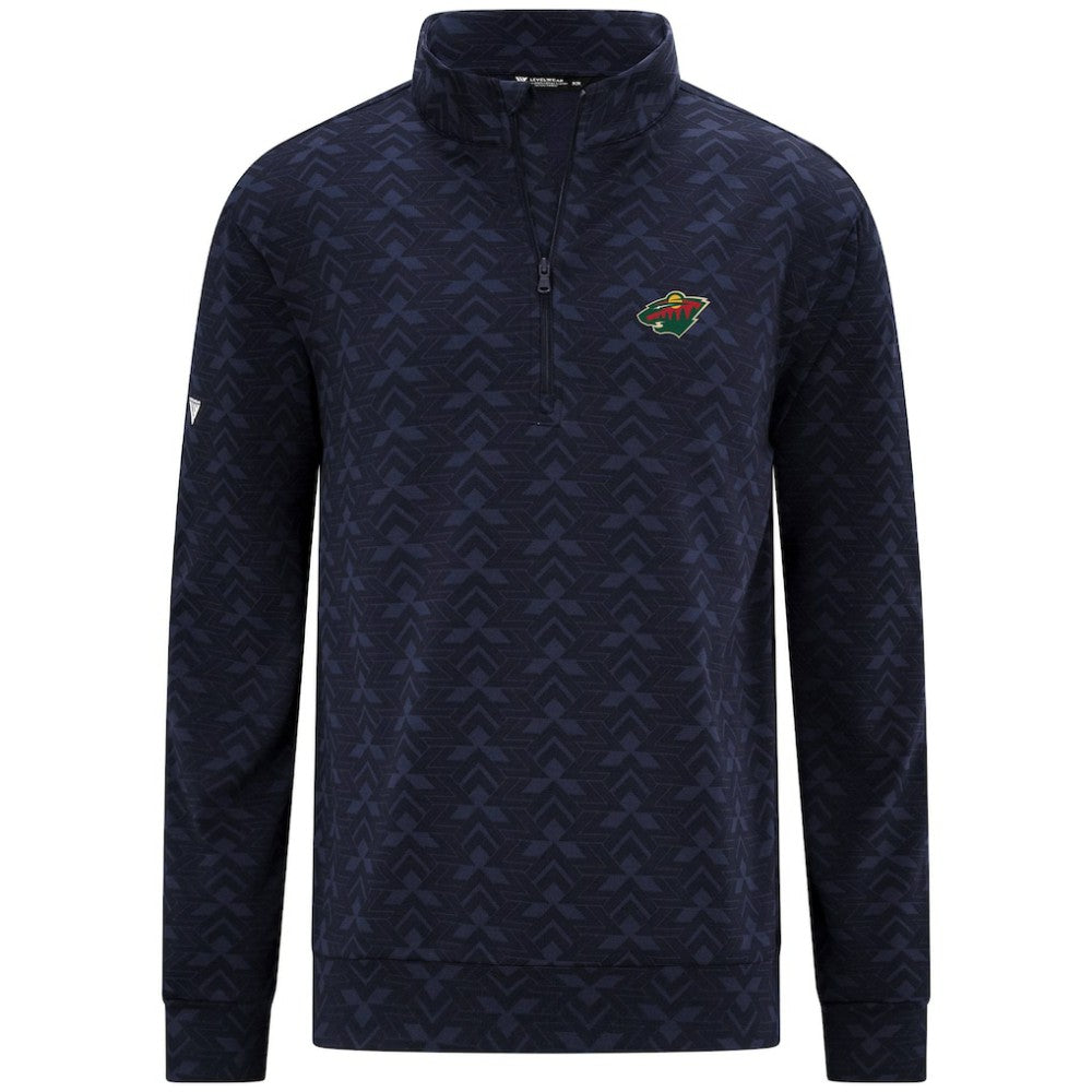 Minnesota Wild Levelwear Chameleon Quarter-Zip Sweatshirt Navy
