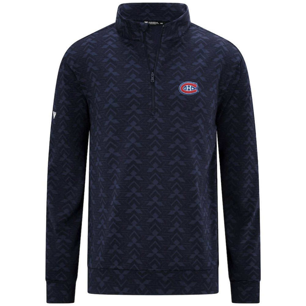 Montreal Canadiens Levelwear Chameleon Quarter-Zip Sweatshirt Navy