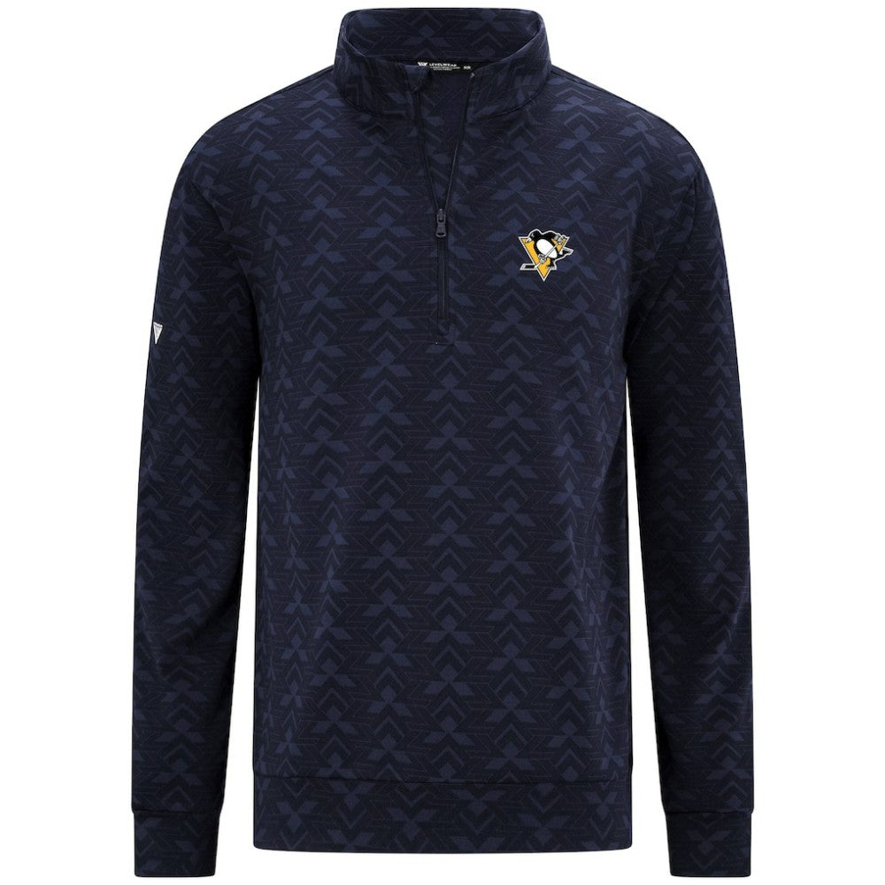 Pittsburgh Penguins Levelwear Chameleon Quarter-Zip Sweatshirt Navy