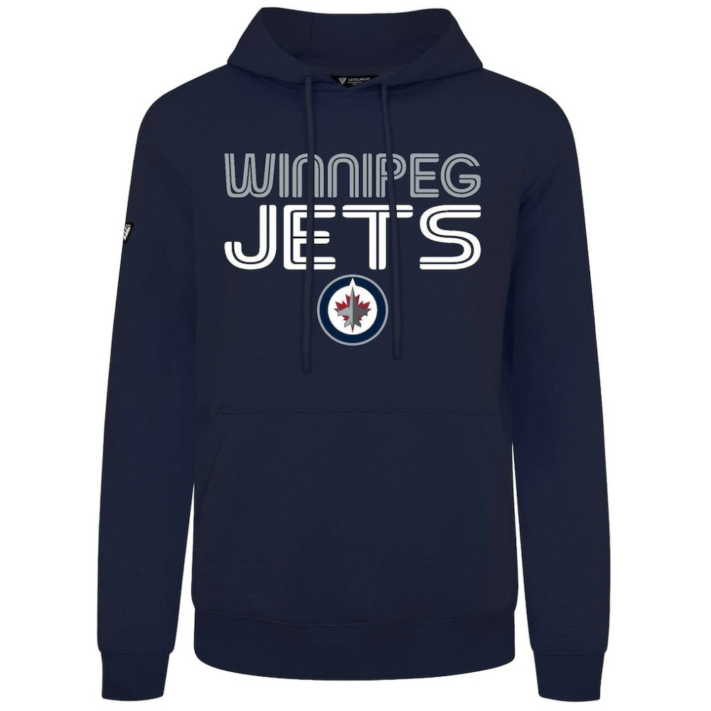 Winnipeg Jets Levelwear Podium Lanes Hoodie Navy