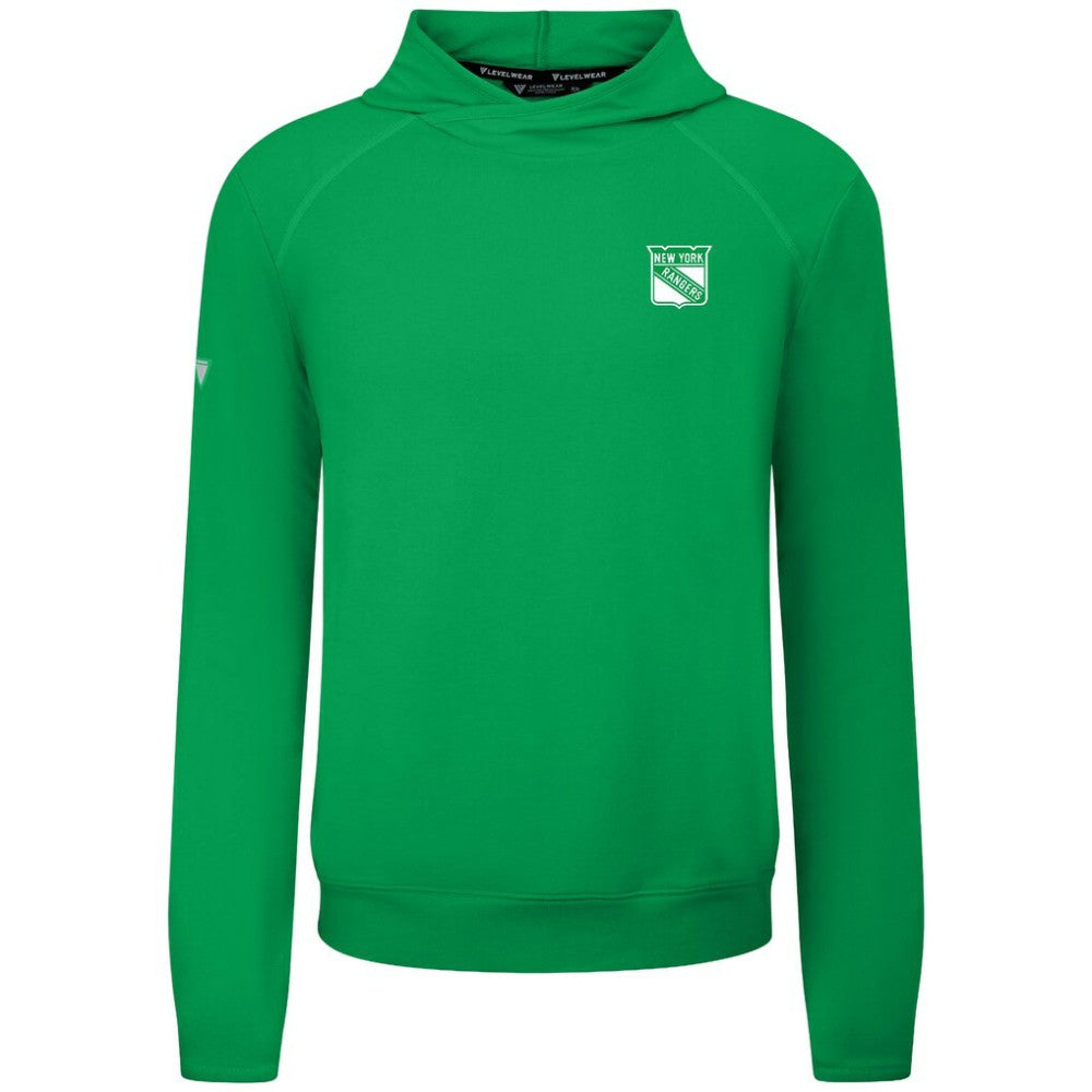New York Rangers Levelwear St. Patrick's Day Mandate Tri-Blend Hoodie Green