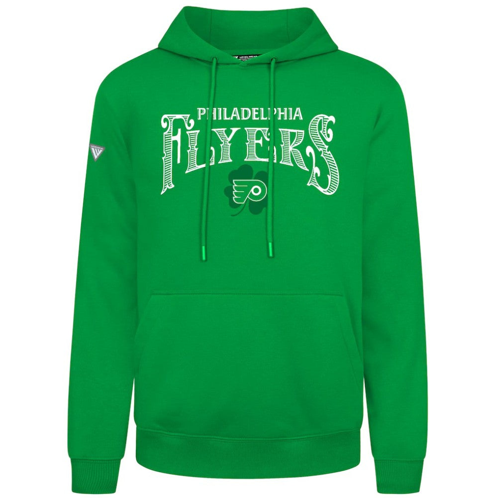 Philadelphia Flyers Levelwear St. Patrick's Day Podium Hoodie Green