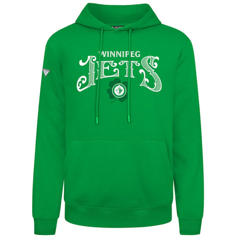 Winnipeg Jets Levelwear St. Patrick's Day Podium Hoodie Green