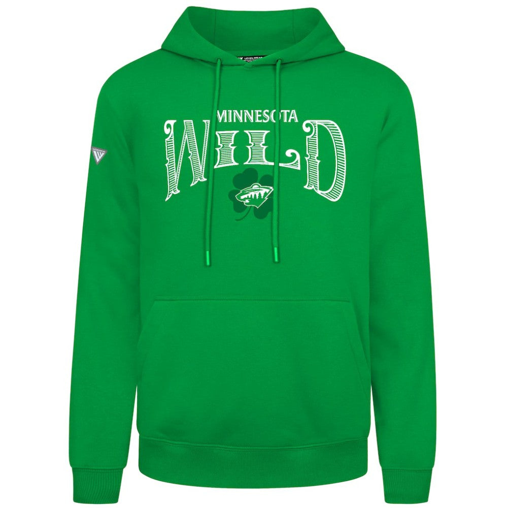 Minnesota Wild Levelwear St. Patrick's Day Podium Hoodie Green
