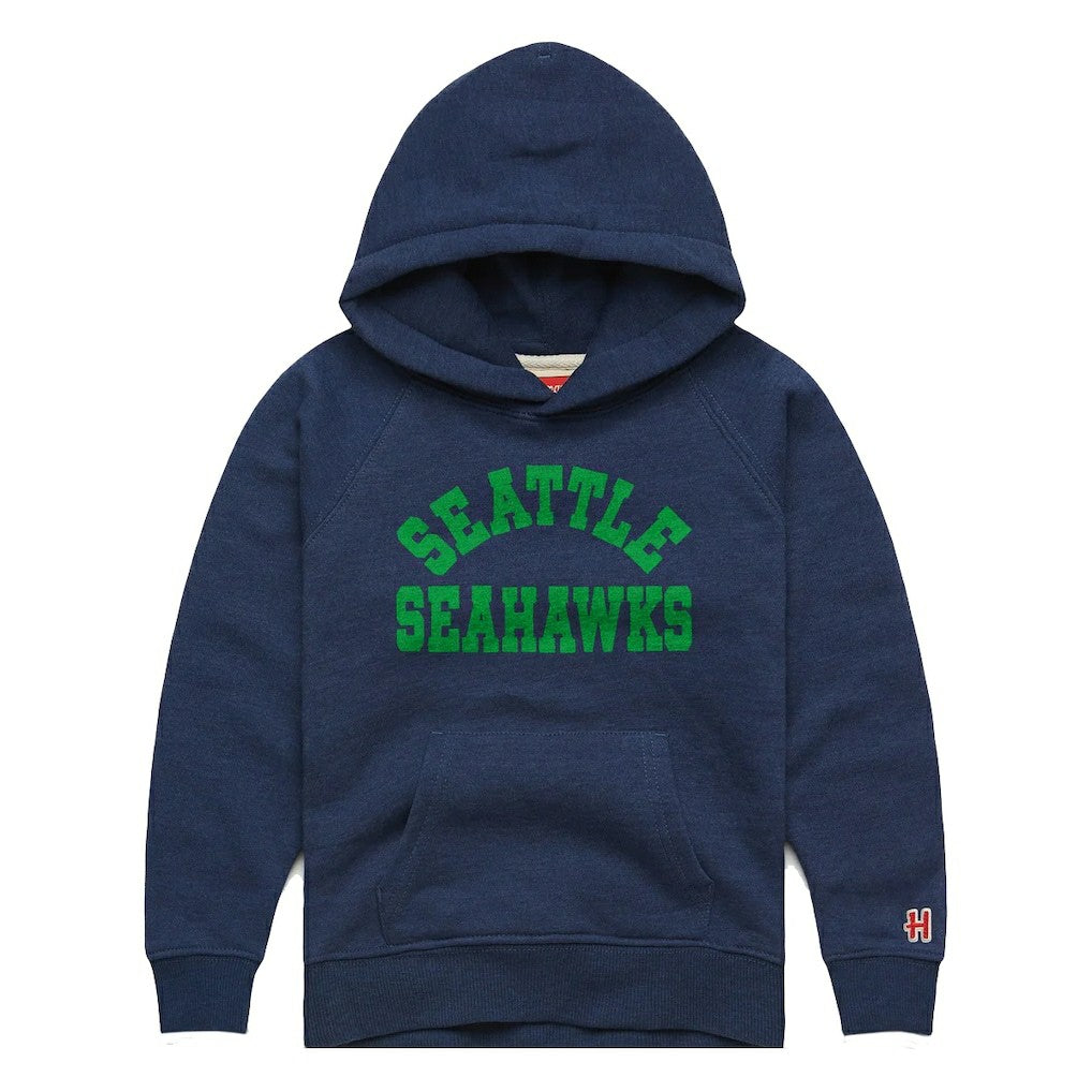 Seattle Seahawks Homage Youth Classic Tri-Blend Hoodie - College Navy outlet