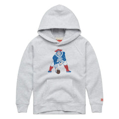 New England Patriots Homage Youth 1979 Tri-Blend Hoodie - Ash outlet